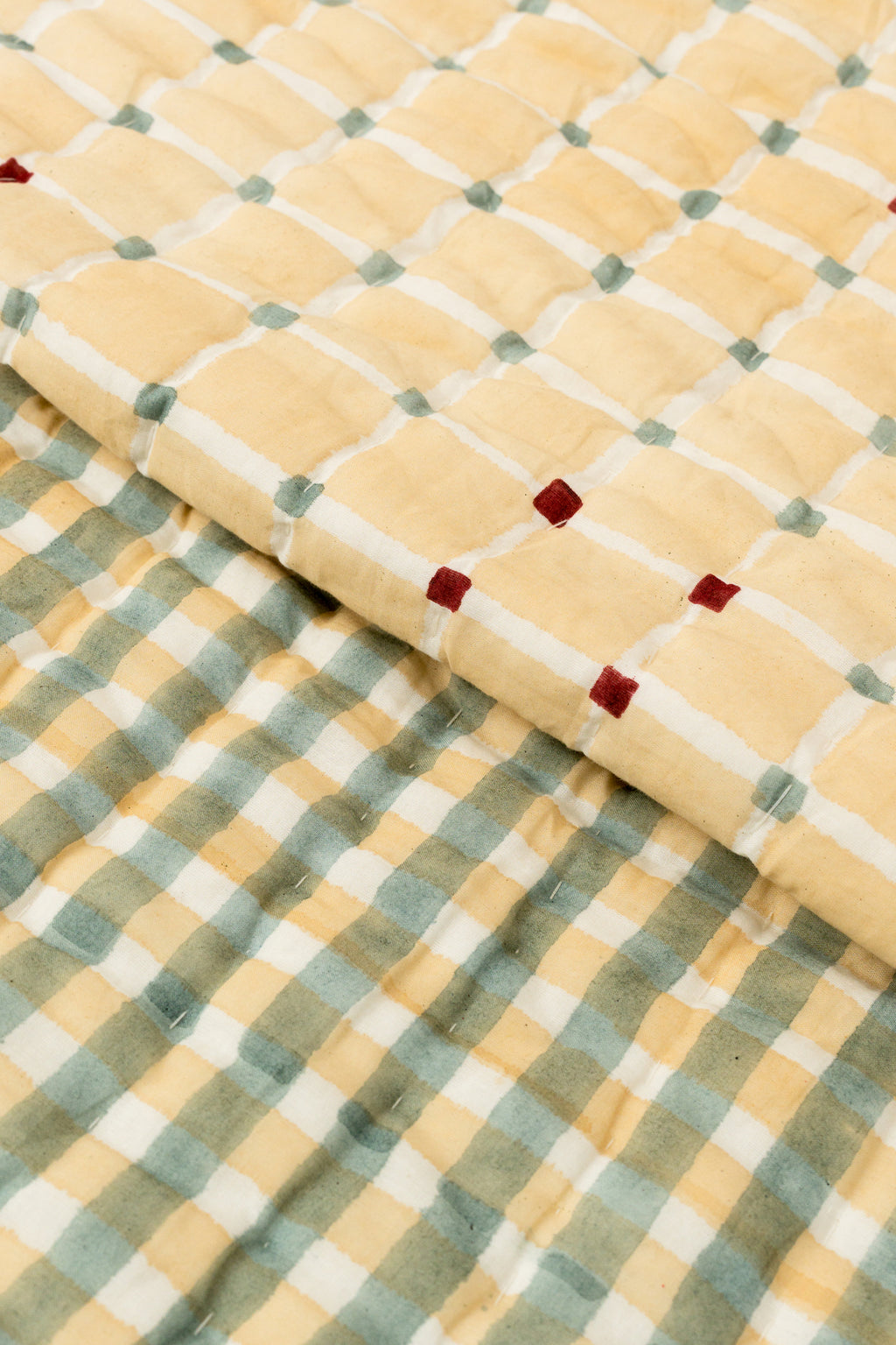 Checkered Beige Quilt
