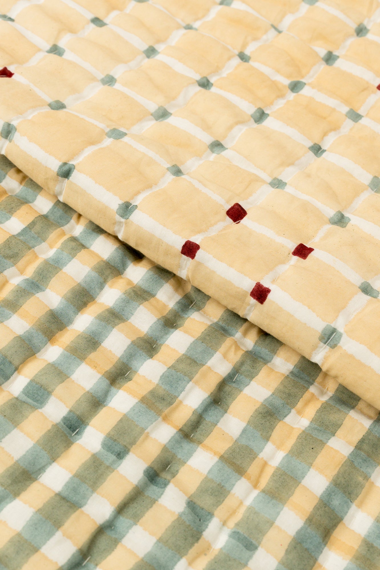 Checkered Beige Quilt