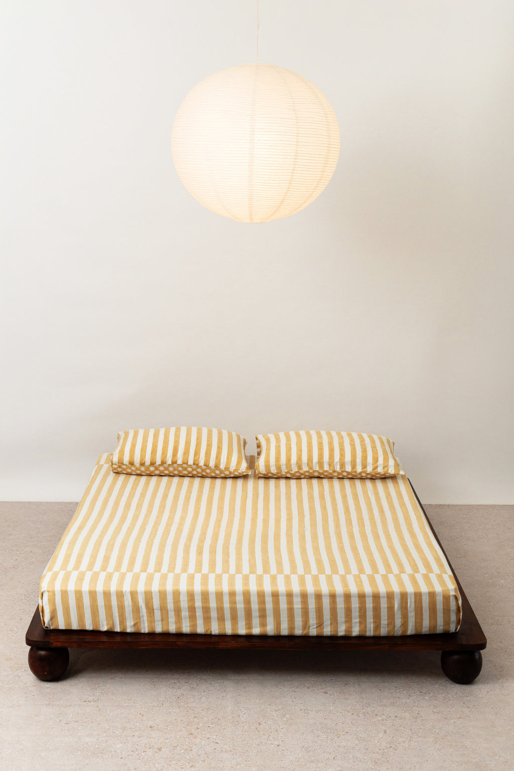 Bold Stripes Mustard Bedsheet