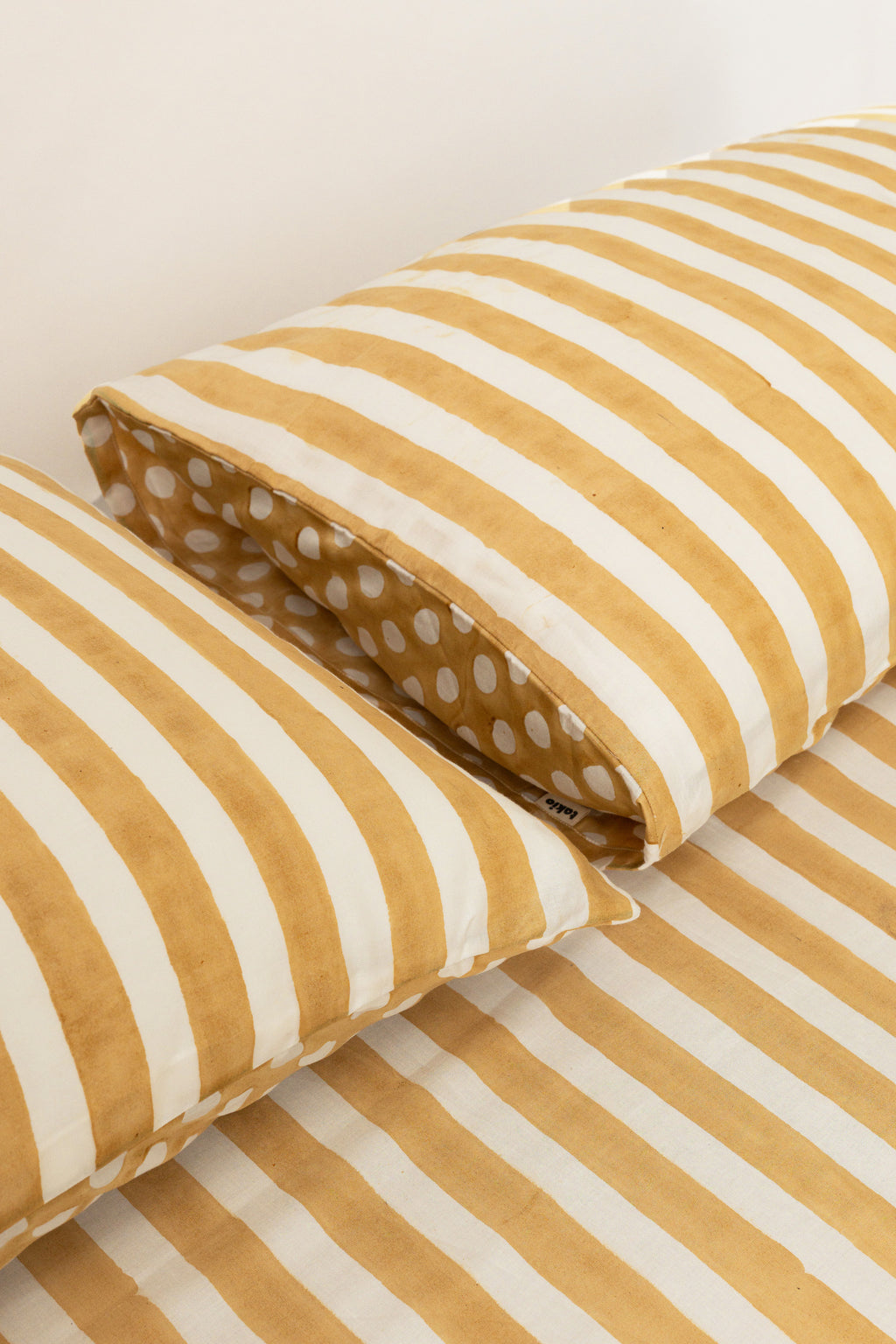 Bold Stripes Mustard Bedsheet