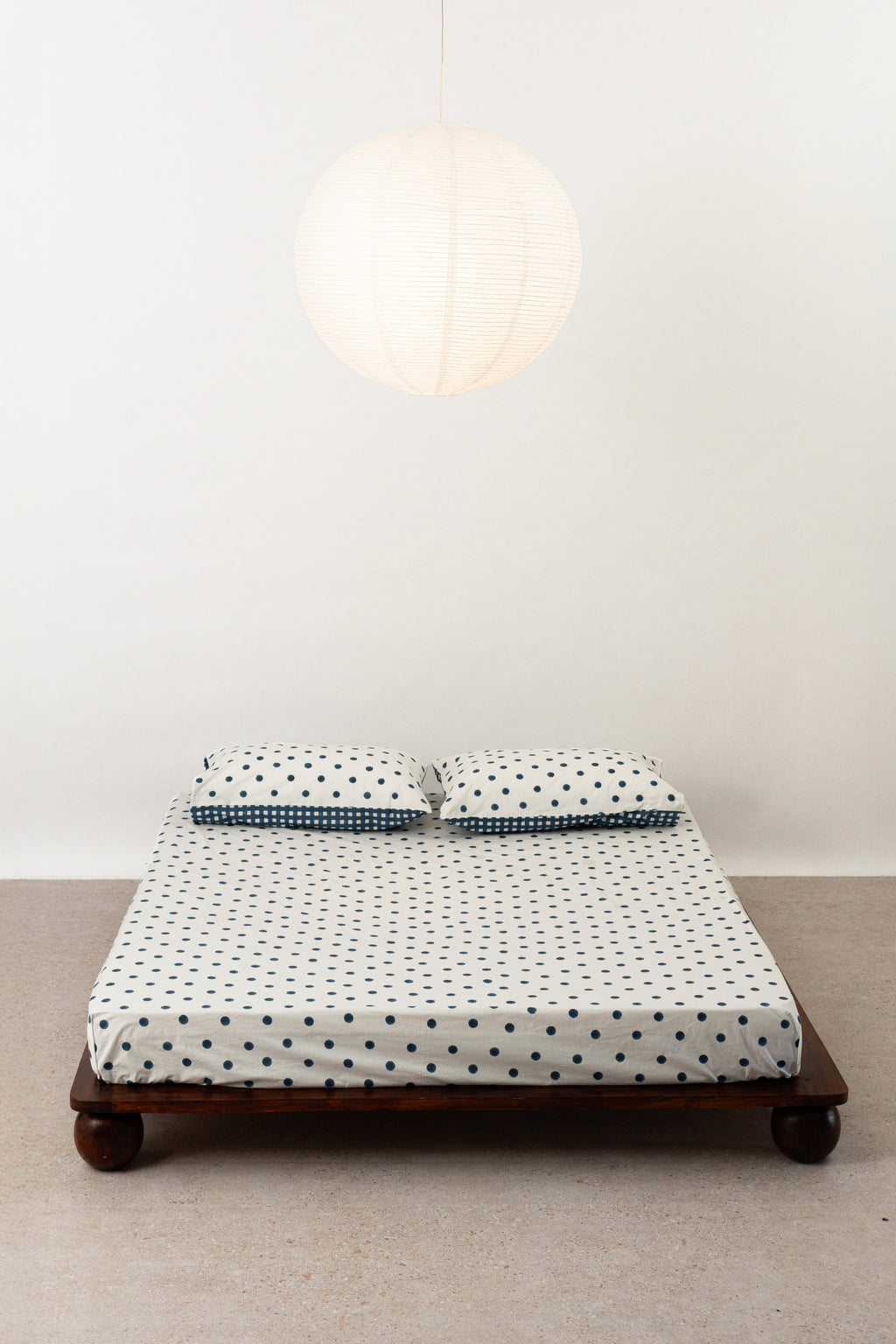 Dot by Dot Indigo Bedsheet