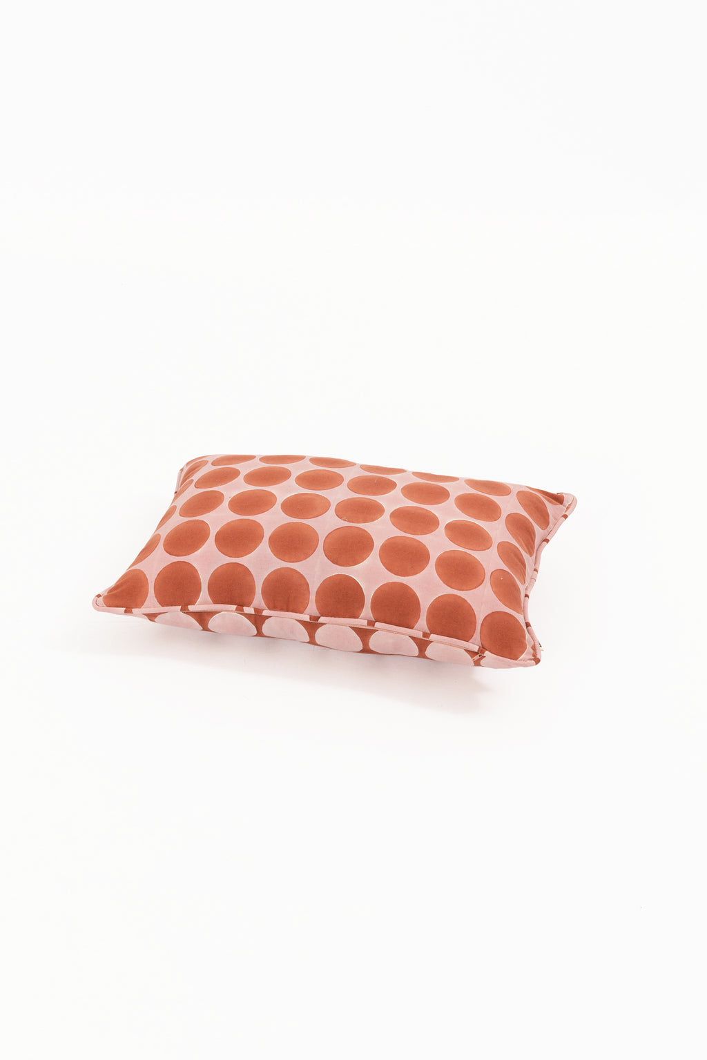 Dot Again Pink Lumbar Pillow