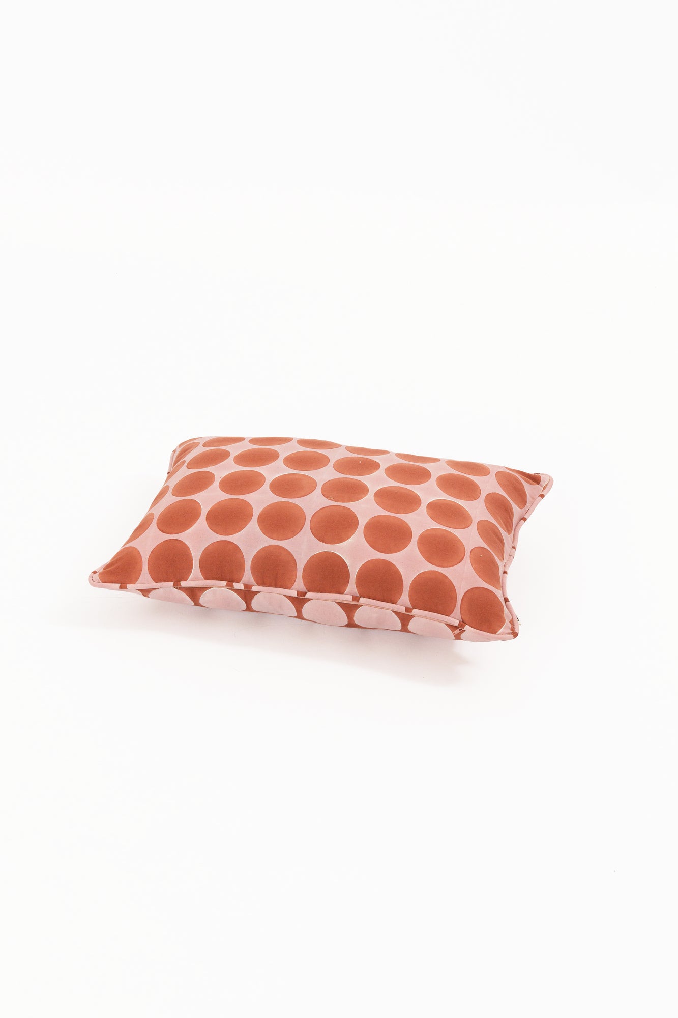 Dot Again Pink Lumbar Pillow