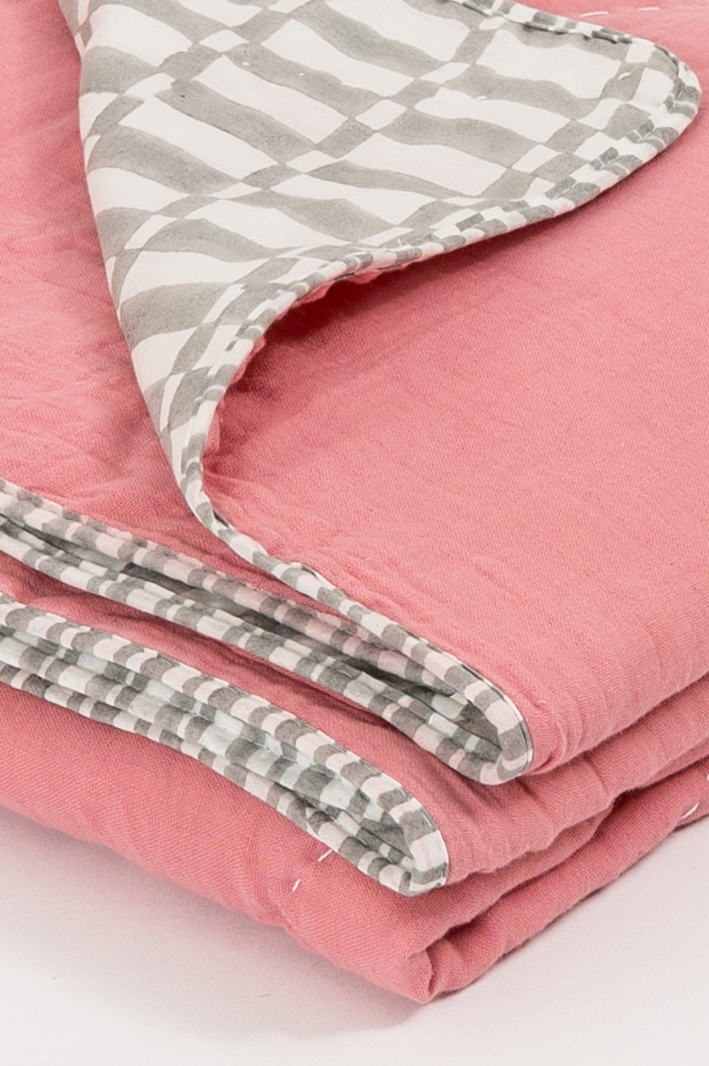 All Hearts Kantha Kids Quilt