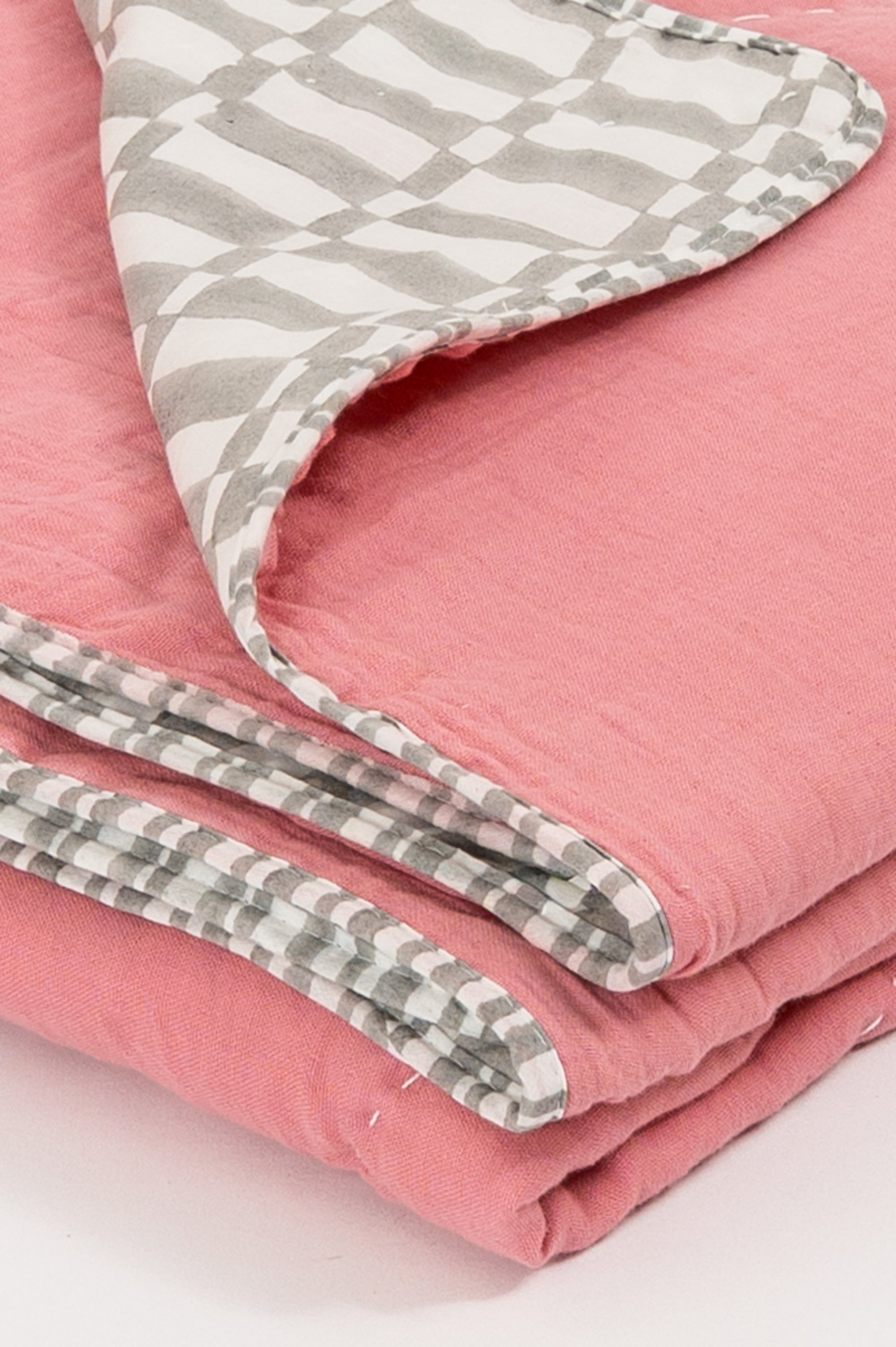 All Hearts Kantha Kids Quilt