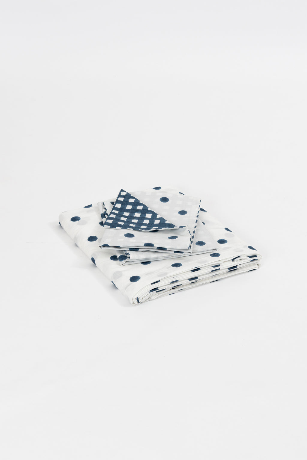 Dot by Dot Indigo Bedsheet