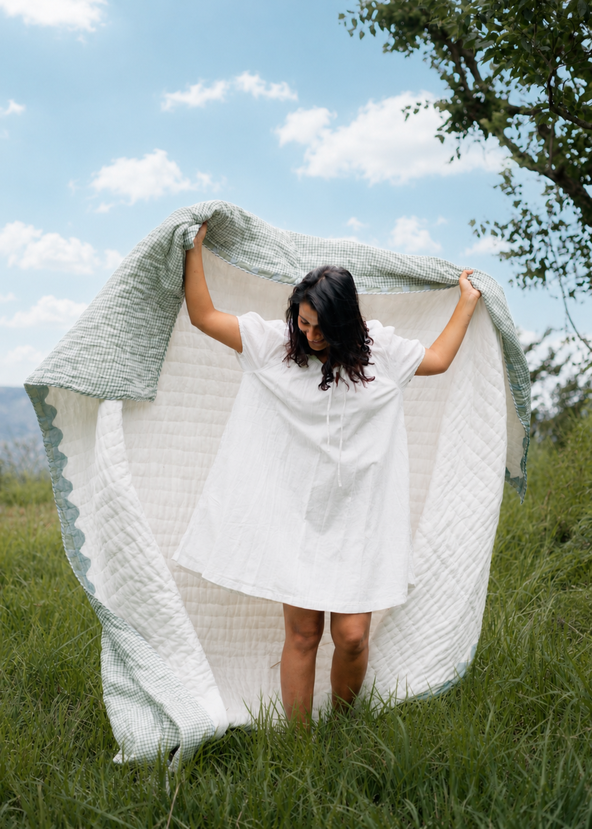 Scallop & Checks Quilt
