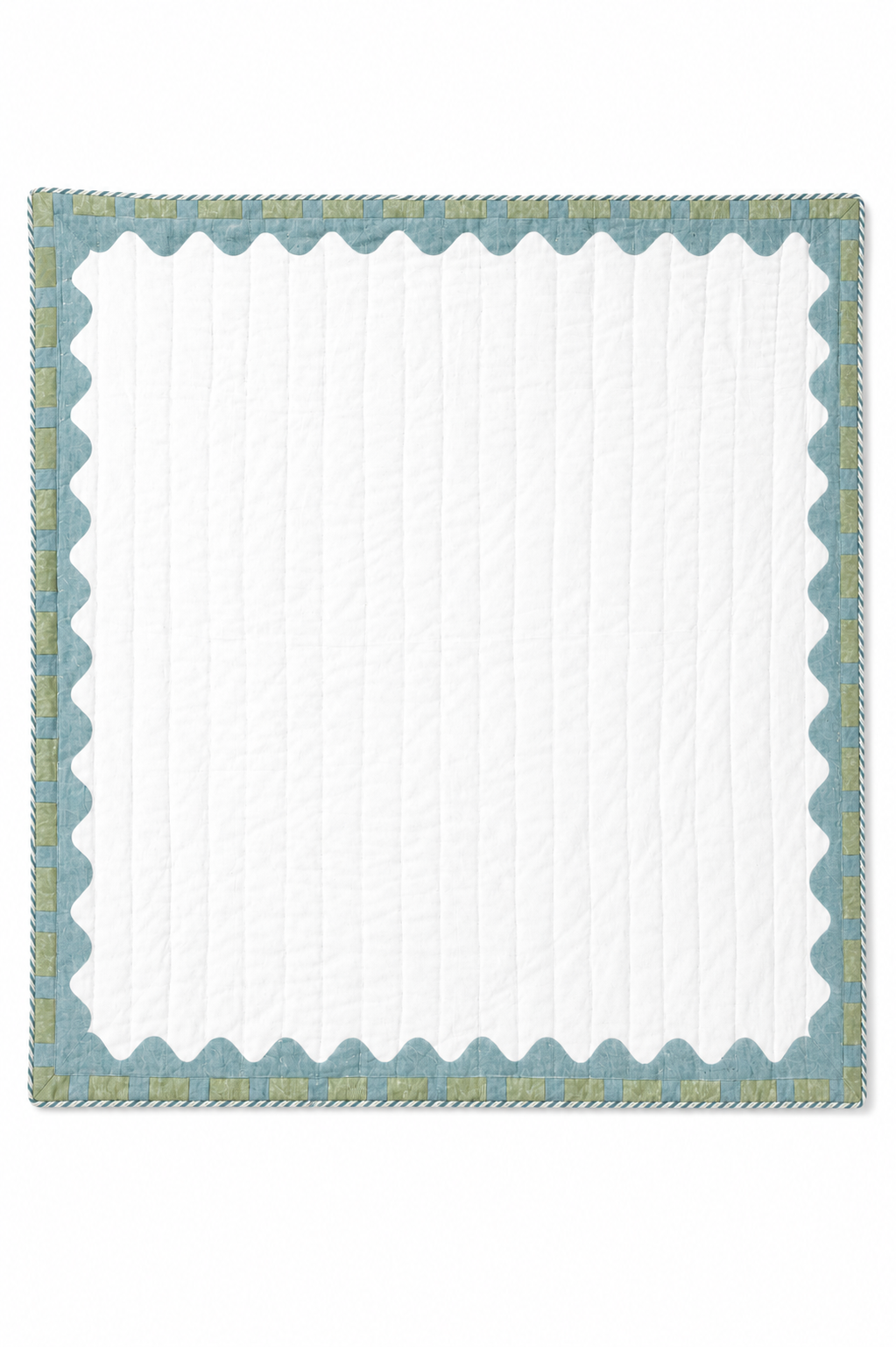 Scallop & Checks Kids Quilt