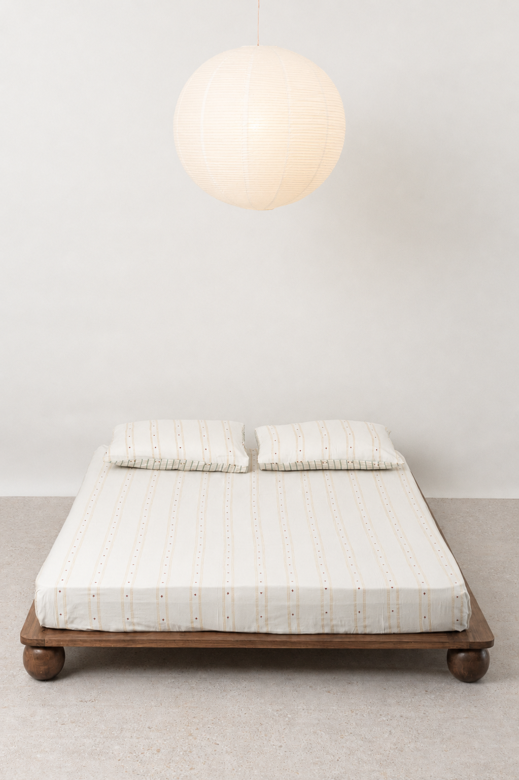 Quiet Play Taash Beige Bedsheet