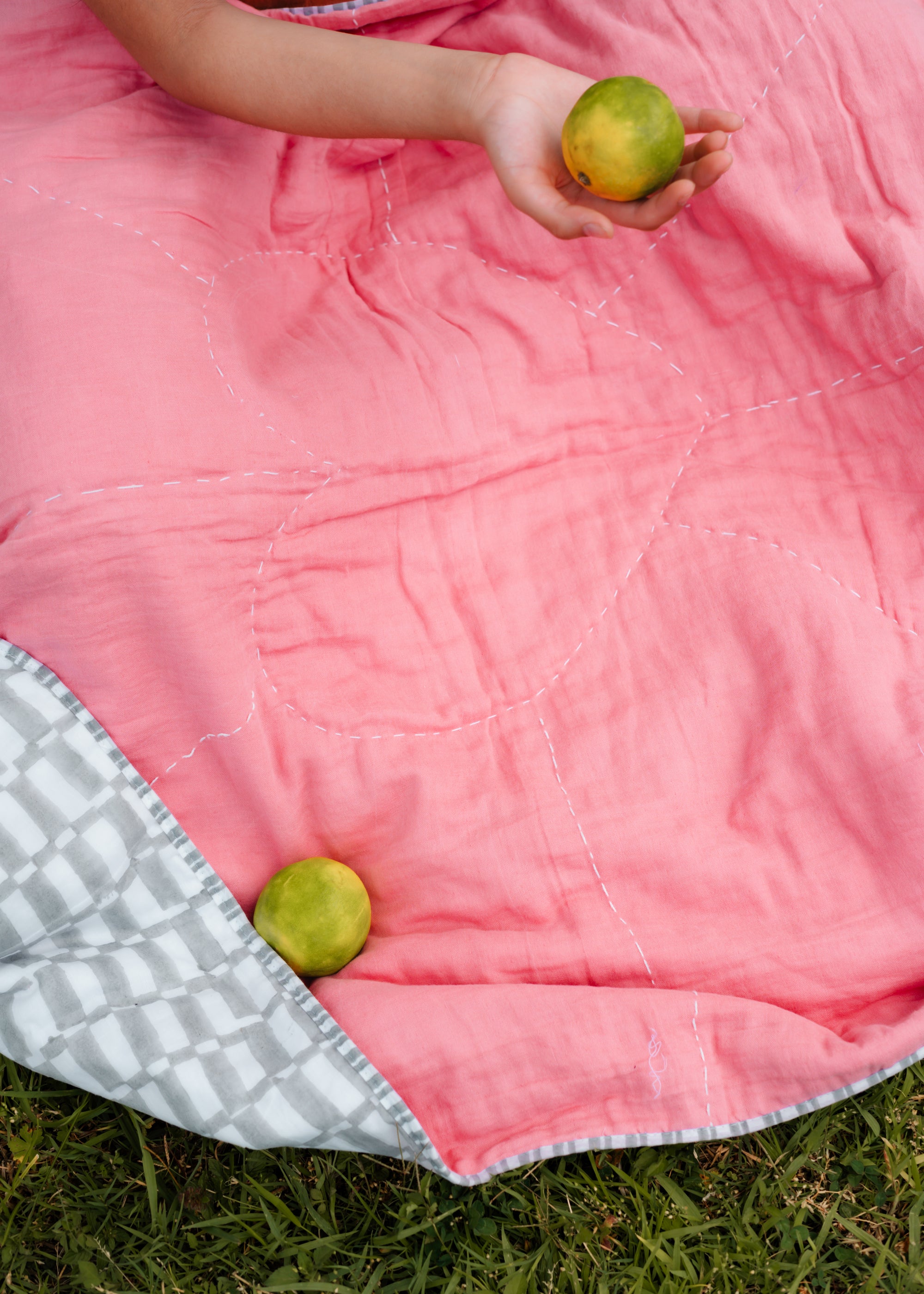 All Hearts Kantha Kids Quilt